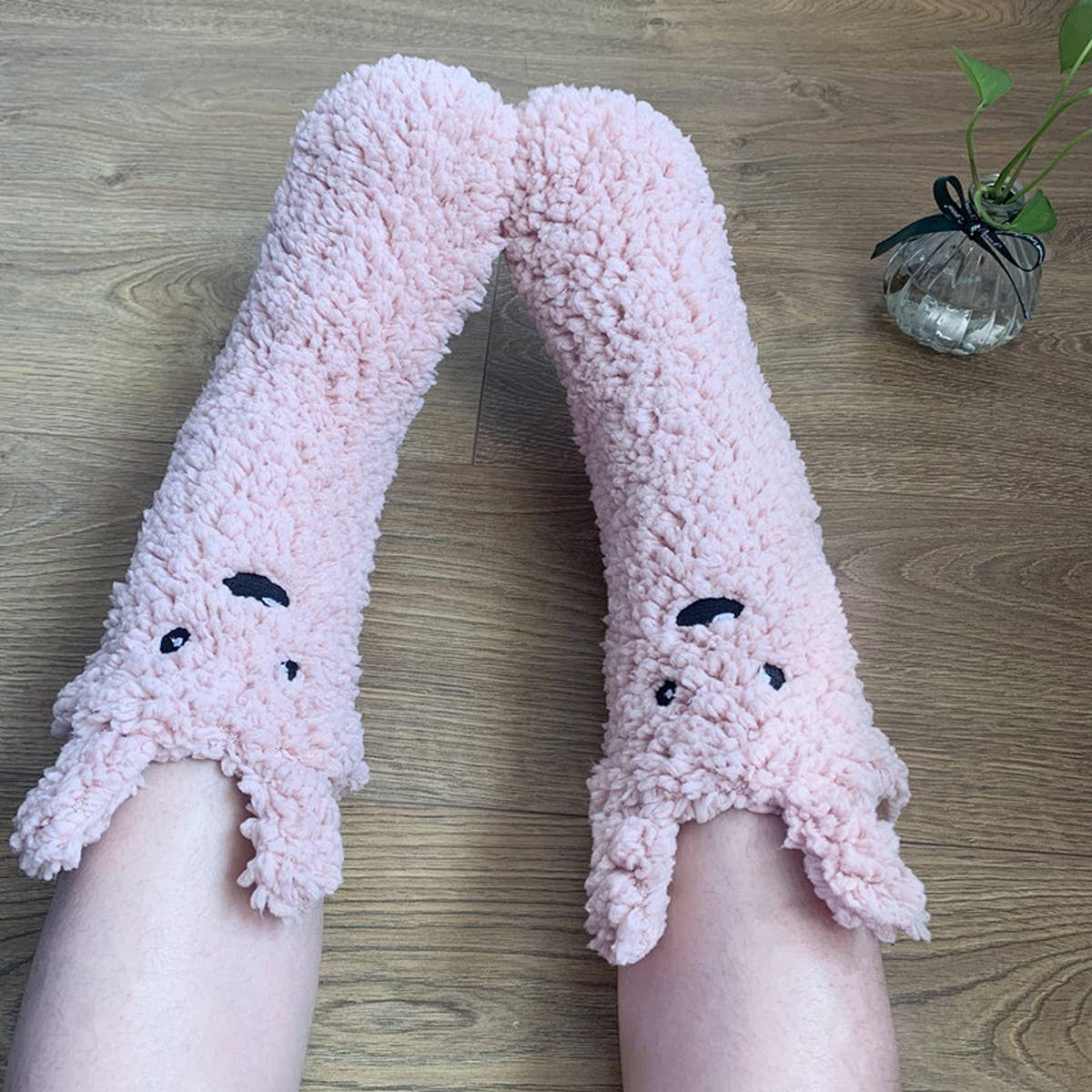 Winter Cotton Wool Foot Warmer Sock Slippers_Cwms1215