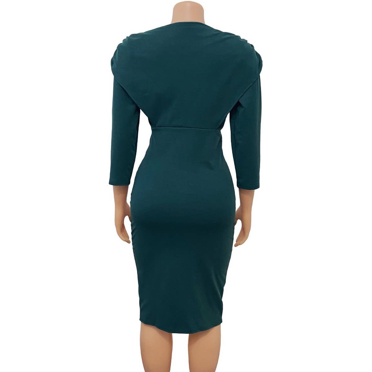 V-Neck Solid Color Hip Sexy Fashion Dress_Cwdsd6161
