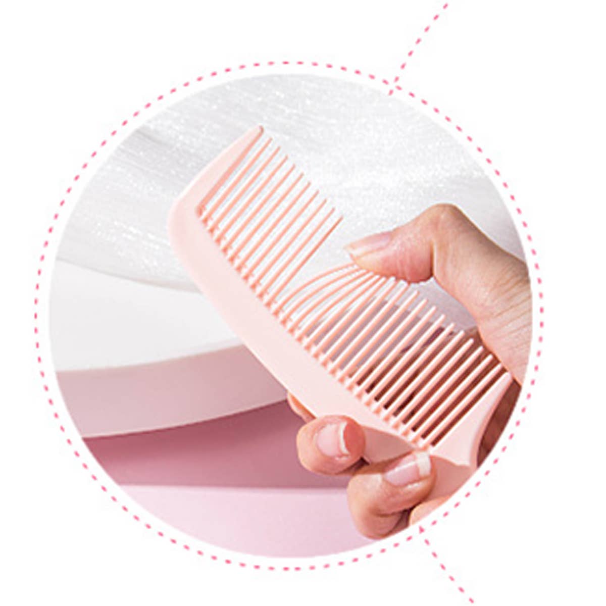 CARTOON RABBIT MIRROR COMB SET OF 4_CWMM0921