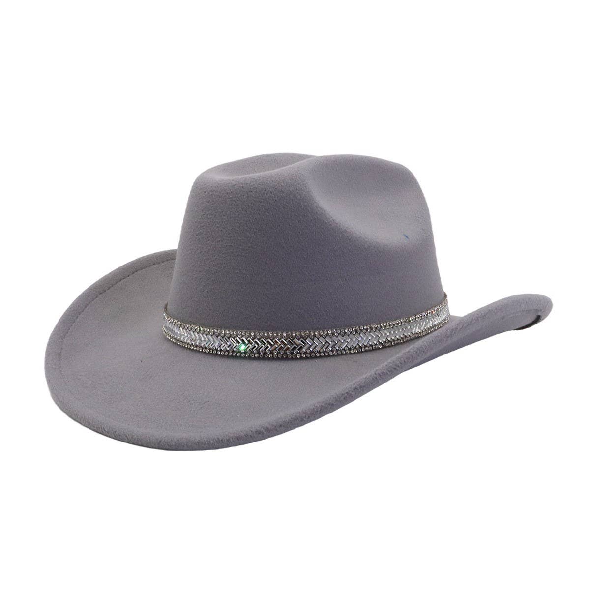 Western Wool Cowboy Fedora Hat For Couples_Cwah04396