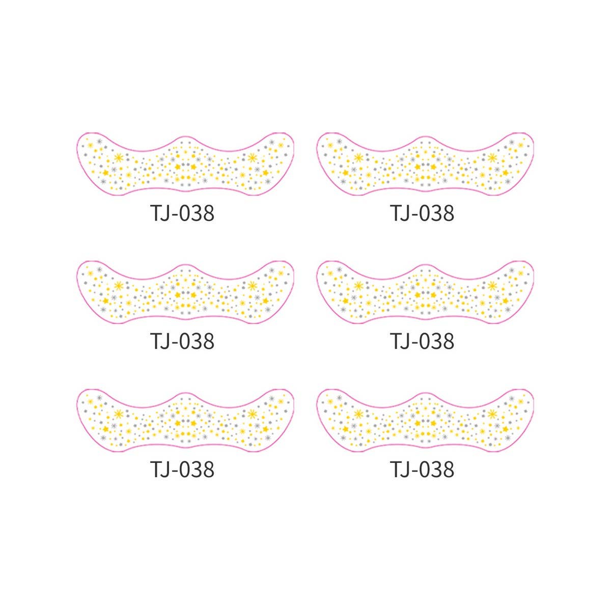 METALLIC FRECKLE FACE TATTOO STICKERS GOLD SILVER_CWMM8364