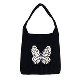 Women Butterfly Knitting Hobo Bag_Cwab0836