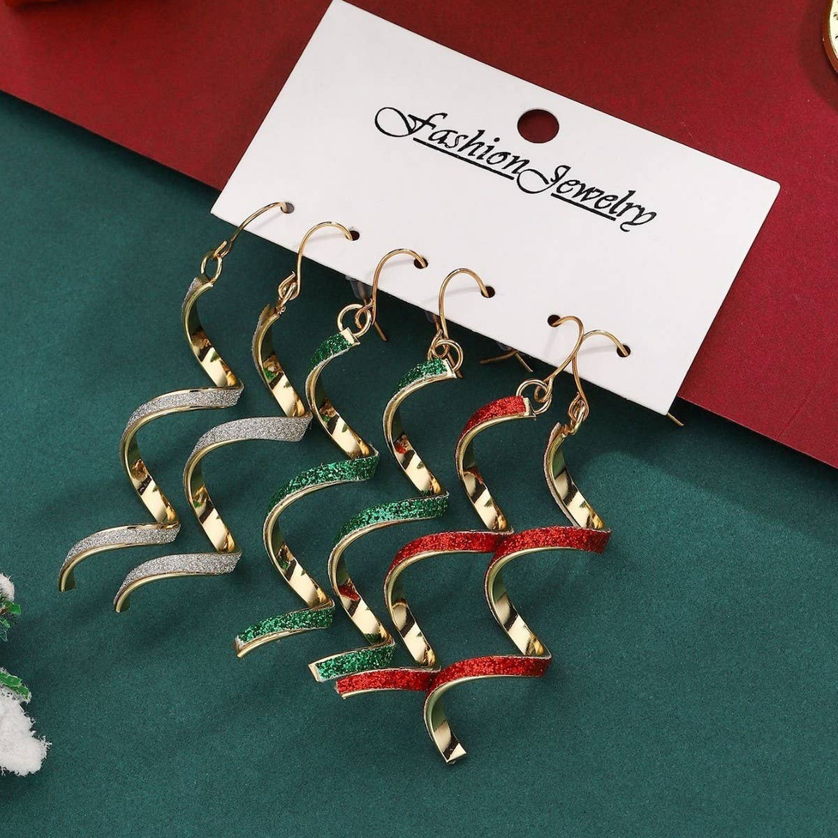 CHRISTMAS ALL MATCH PERSONALIZED EARRINGS SET_CWMM2612