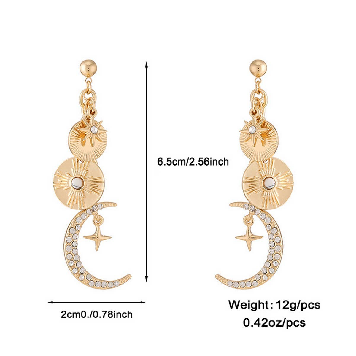 Womens Starry Sky Necklace Bracelet Earrings Set