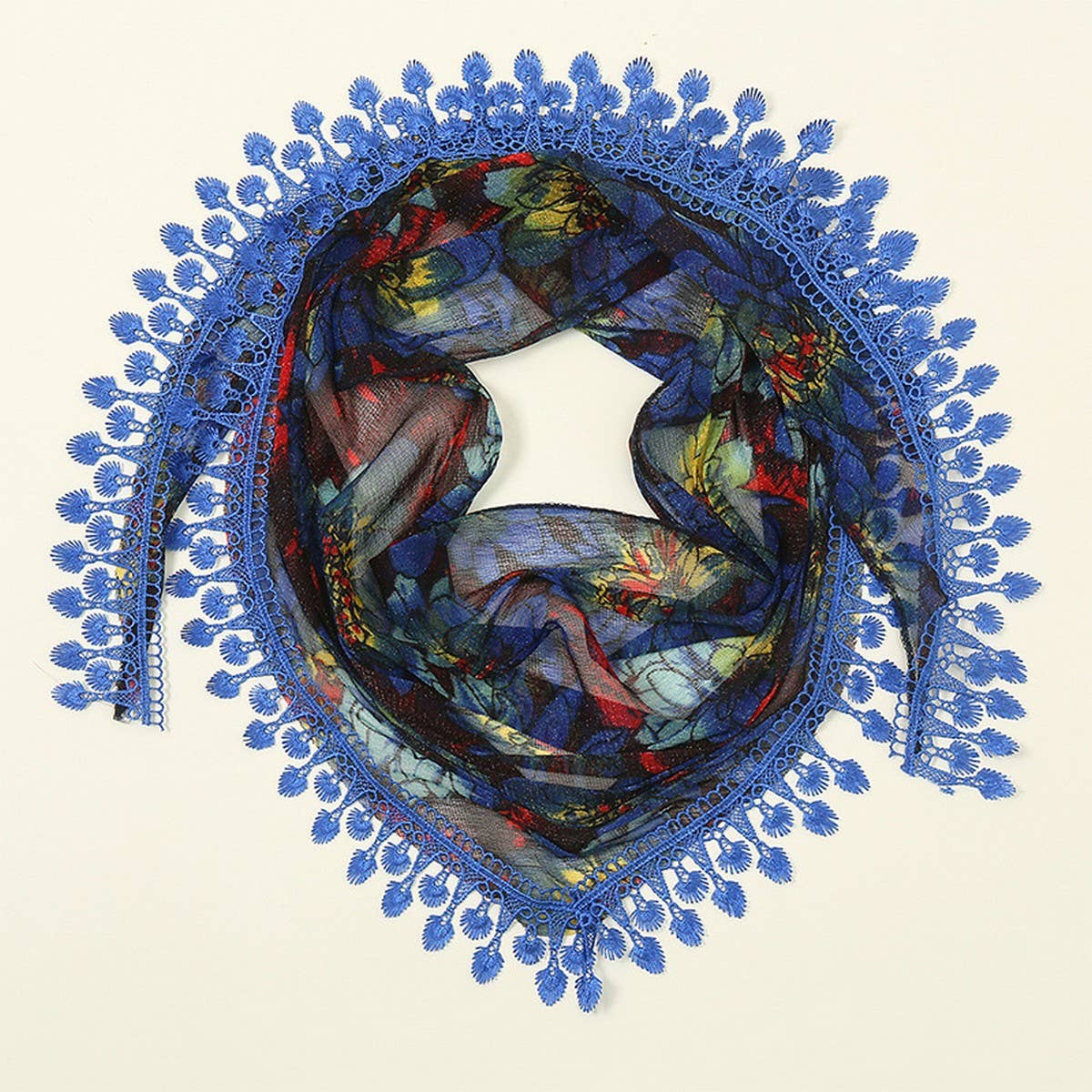 New Light Luxury Lace Triangle Scarf Shawl_Cwmm2001