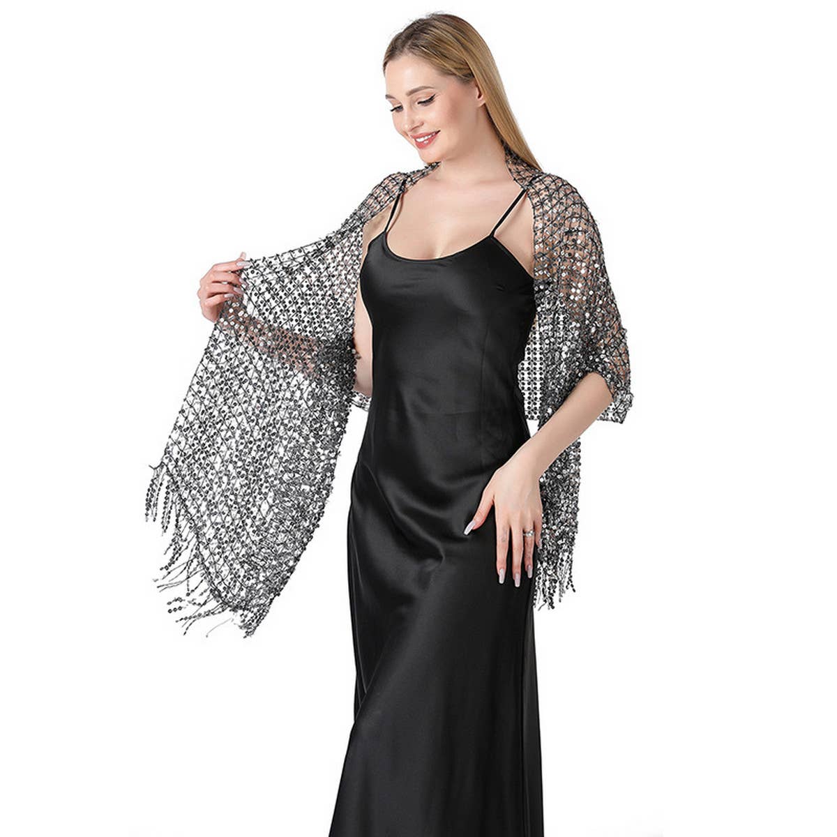 2024 NEW DINNER SEQUIN EMBROIDERY TASSEL SHAWL_CWASC1081