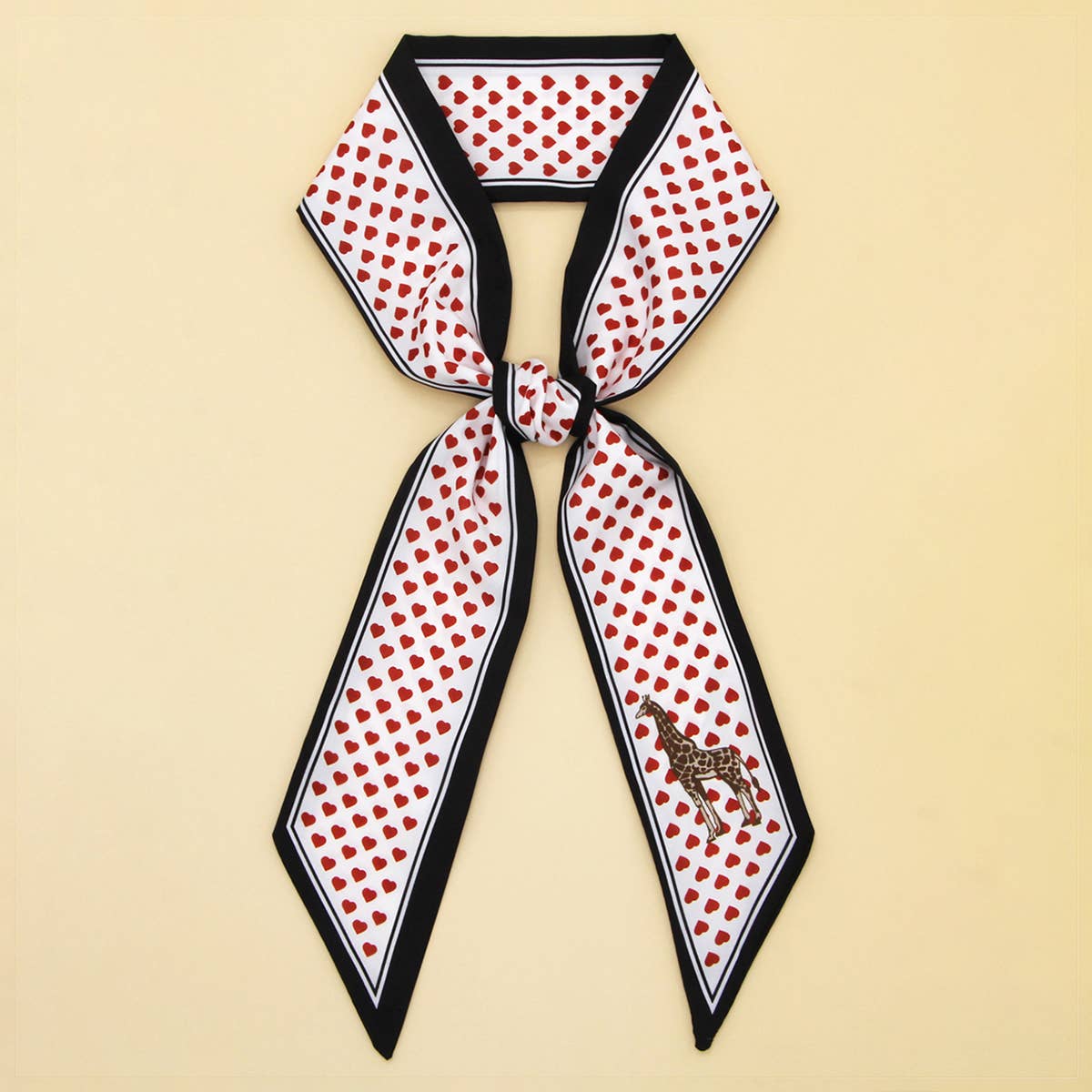 SKINNY FLORAL LETTER SCARF FOR HAIR OR GIFT WRAP_CWASC0083