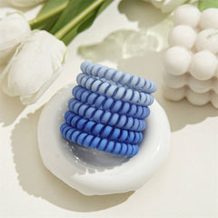 HIGH ELASTIC FROSTED PHONE CORD HAIR TIES_CWAHA1122