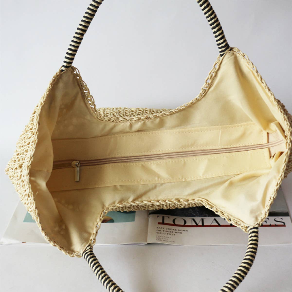 Women Fashion Hollow Woven Handbag_Cwab0810