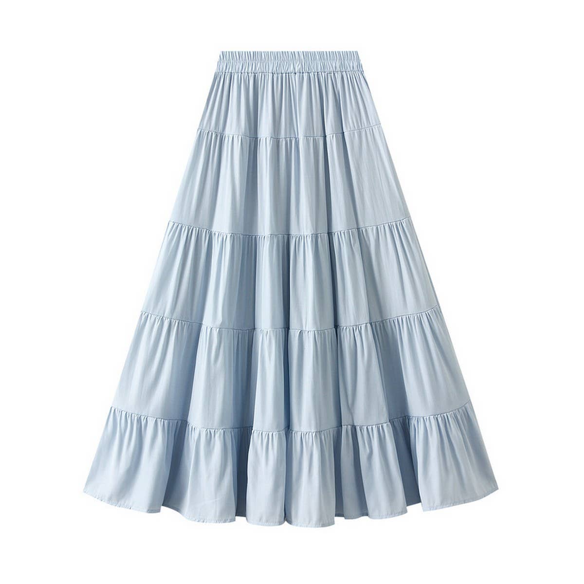 GENTLE AND SWEET LONG SLEEVED CAKE SKIRT_CWBMS0320