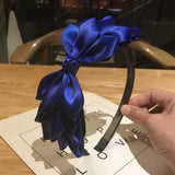 CUTE WOMENS SOLID COLOR BOW HEADBAND_CWAHA2560