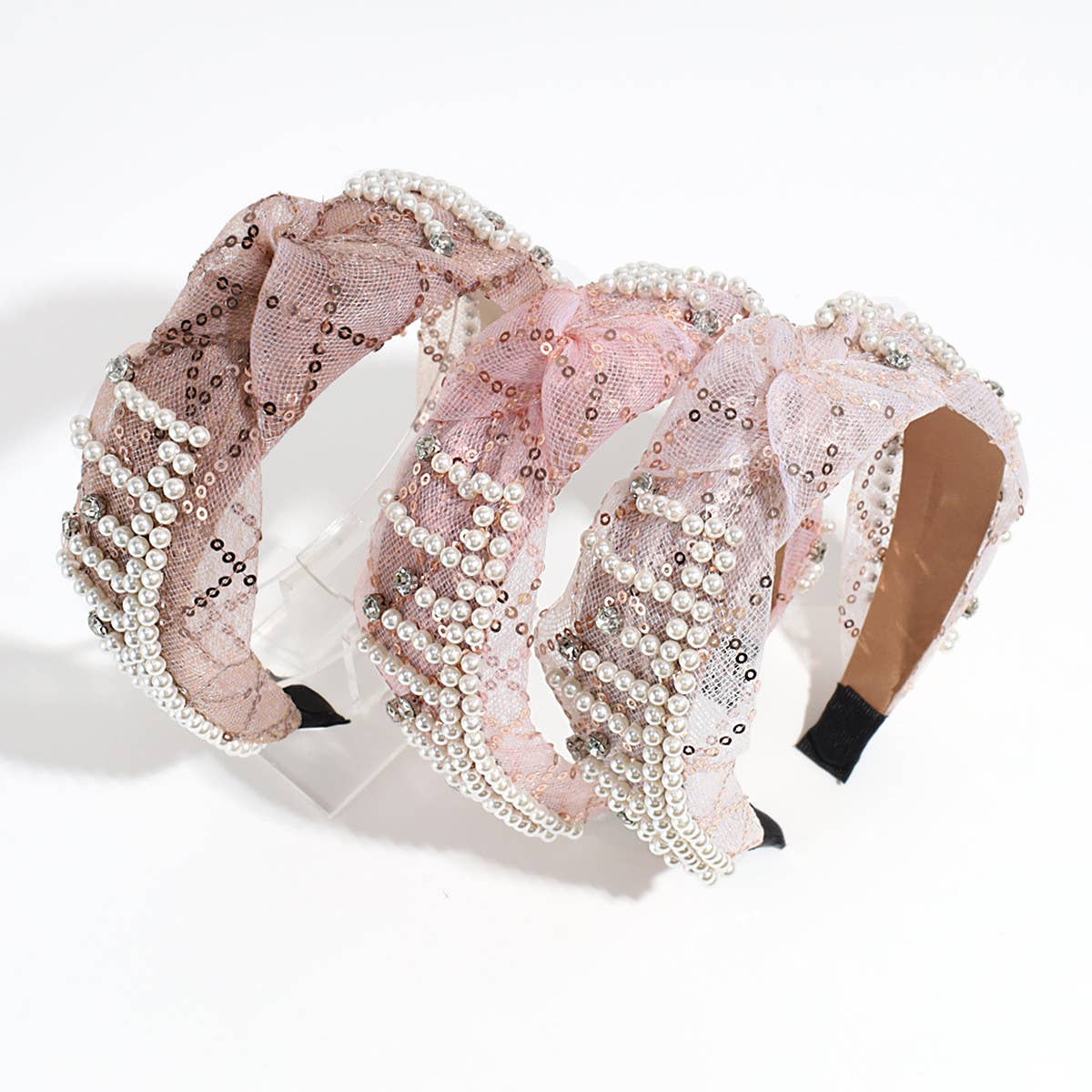 HIGH HEAD PRESSURE MESH KNOTTED HEADBAND_CWAHA2313