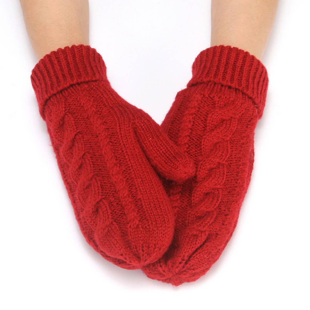 Winter Solid Color Cold-Proof Knitted Gloves_Cwag0251