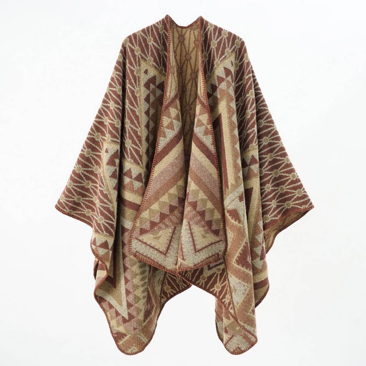 FASHION TRAVEL OUTFIT PHOTO WARM WARM SHAWL_CWMM2093