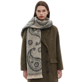 PAISLEY JACQUARD SCARF UNISEX WINTER SHAWL WRAP_CWASC0862