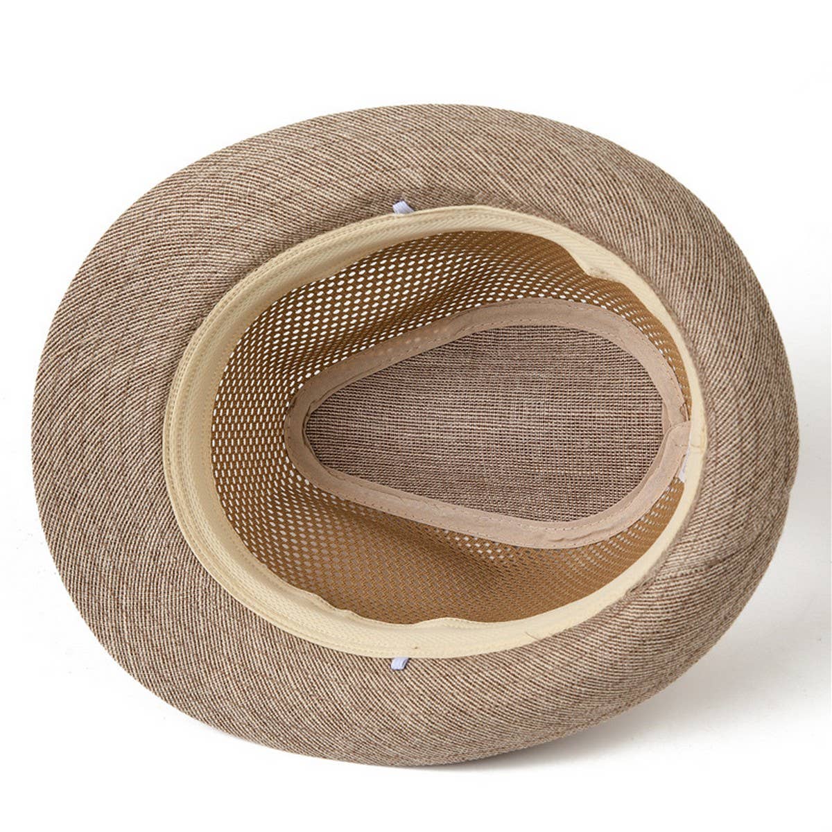 MENS SUMMER SUN PROTECTION MESH STRAW HAT_CWAH1464