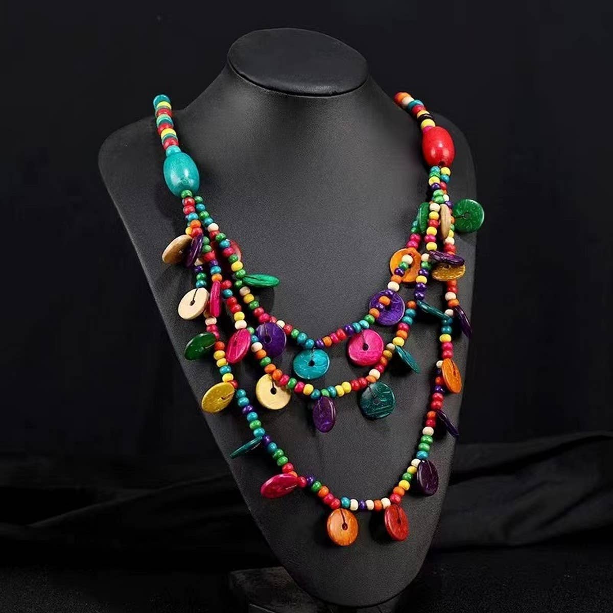 BOHEMIAN ETHNIC STYLE VINTAGE NECKLACE_CWMM4439