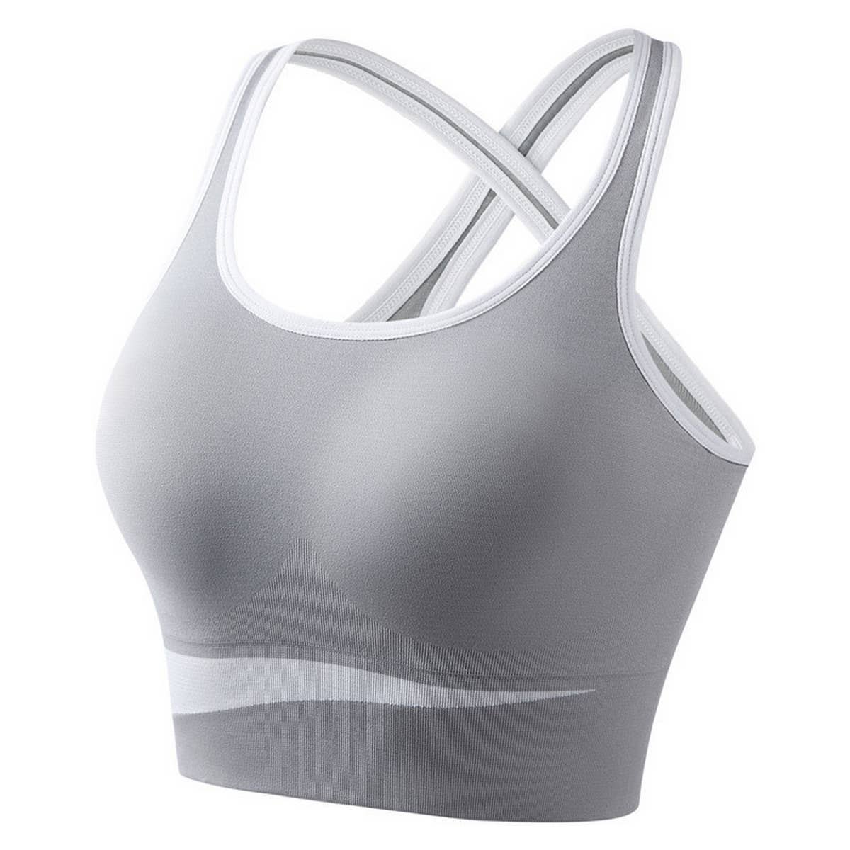 NEW FIXED CUP PUSH UP RUNNING SPORTS BRA_CWMU0304