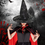 Cwah4037_Halloween Wizard Hat Magician Hat Witch Hat