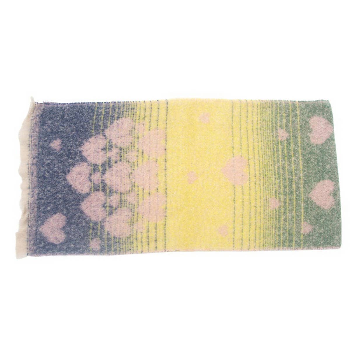 HEART PATTERN CIRCLE YARN SCARF WOMENS WRAP_CWASC0861