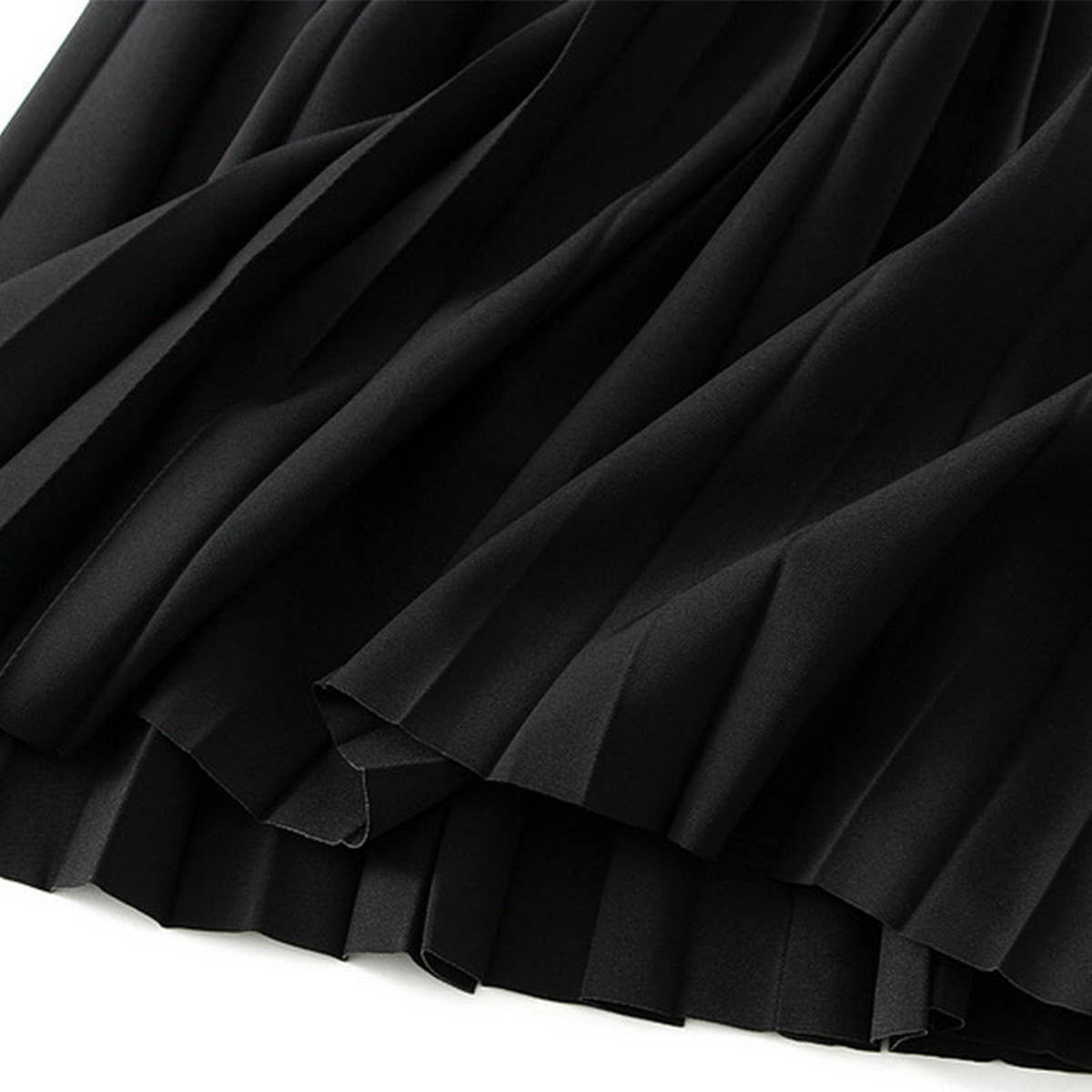 ACCORDION SKIRT LONG HIGH WAISTA LINE PLEATEDSKIRT_CWBMS0293