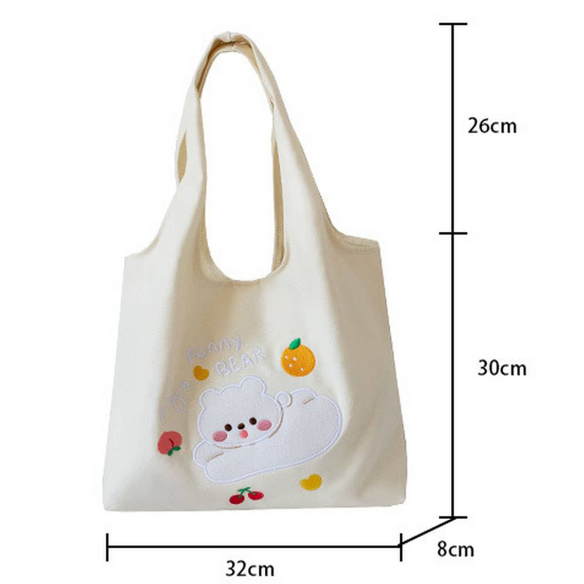 LARGE EMBROIDERED CANVAS SHOULDER BAG FOR STUDENTS_CWAB5628