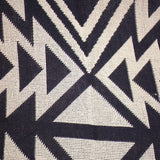 COTTON SOFA THROW BLANKET WITH GEOMETRIC PRINT_CWMM9645