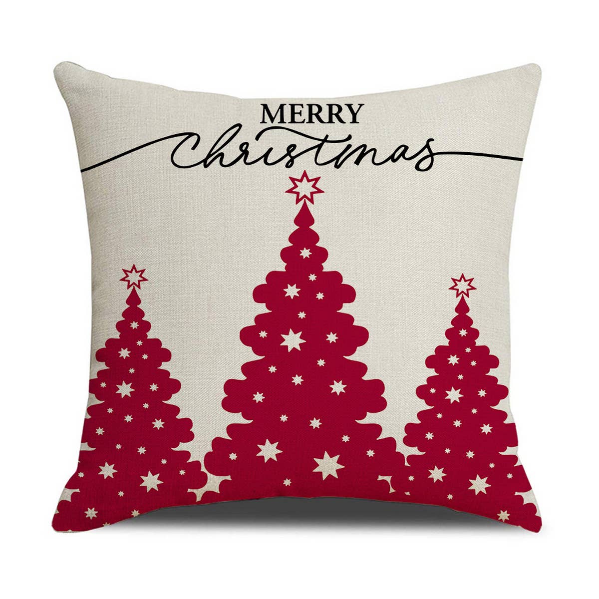 NEW PINK CARTOON CHRISTMAS LINEN PILLOWCASE_CWMM1377