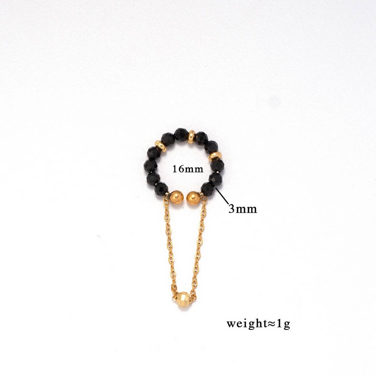 NATURAL STONE EAR CUFF FOR NON PIERCED EARS_CWMM7540