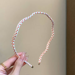 Polka Dot Wavy Thin Headband Daily Hairband_Cwaha07998