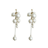 GENTLE AND ELEGANT PEARL TASSEL EARRINGS_CWAJE2175