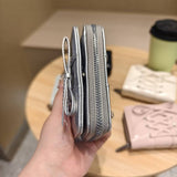 Solid Color Bow Pu Zipper Wallet, Large Capacity_Cwab06247