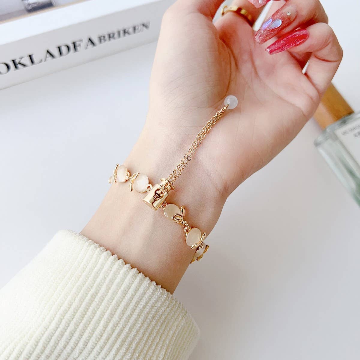 APPLE WATCH 9 CATS EYE METAL BRACELET STRAP_CWWW0064