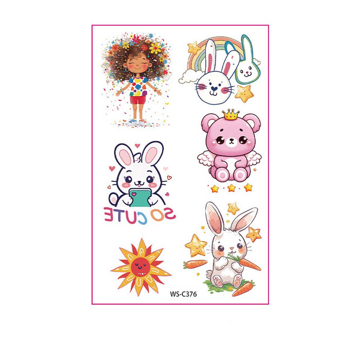 BUTTERFLY TATTOO STICKERS FOR GIRLS PARTY FUN_CWMM8375