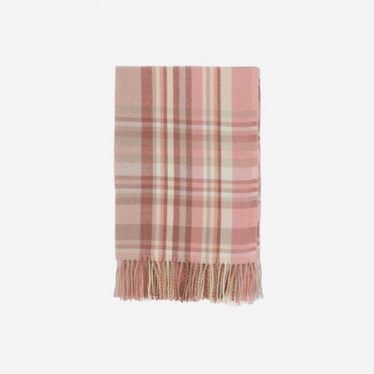 Thick Plaid Scarf Long Winter Warm Tassel Shawl_Cwasc1102