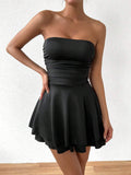 Womens Sexy Off-Shoulder Bodycon Mini Dress