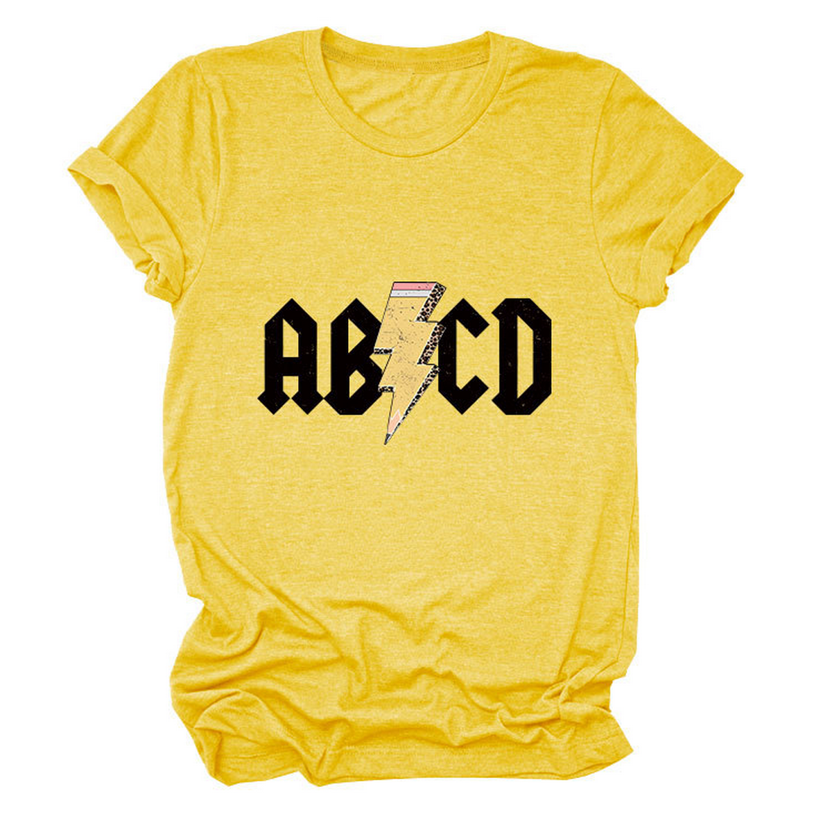 SUMMER NEW ARRIVAL PLUS SIZE TEE WITH LIGHTNING_CWTTS1476