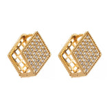 STAR DIAMOND CZ HOOP EARRINGS DUAL SIDED DESIGN_CWMM8514