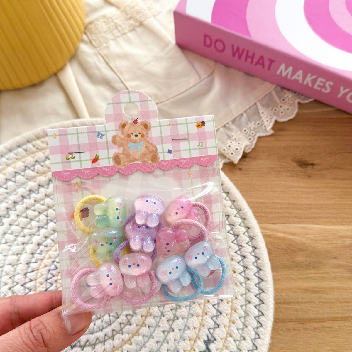 Cute Bunny Bear Hair Ties Set_Cwaha08456