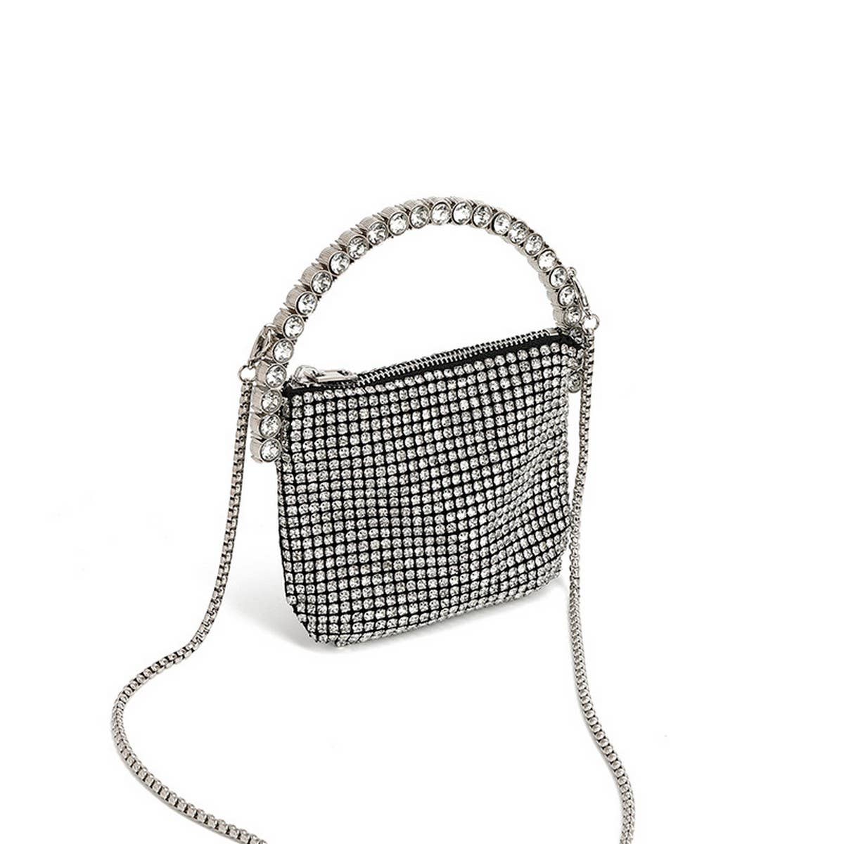 Fashionable Rhinestone Top-Handle Evening Bag_Cwab3604