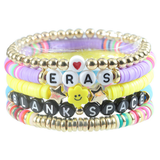MULTILAYER ELASTIC LETTER BEAD BRACELETS SET_CWAJE0711