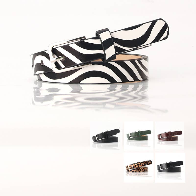 Fashionable Individualistic Leopard Print Belt