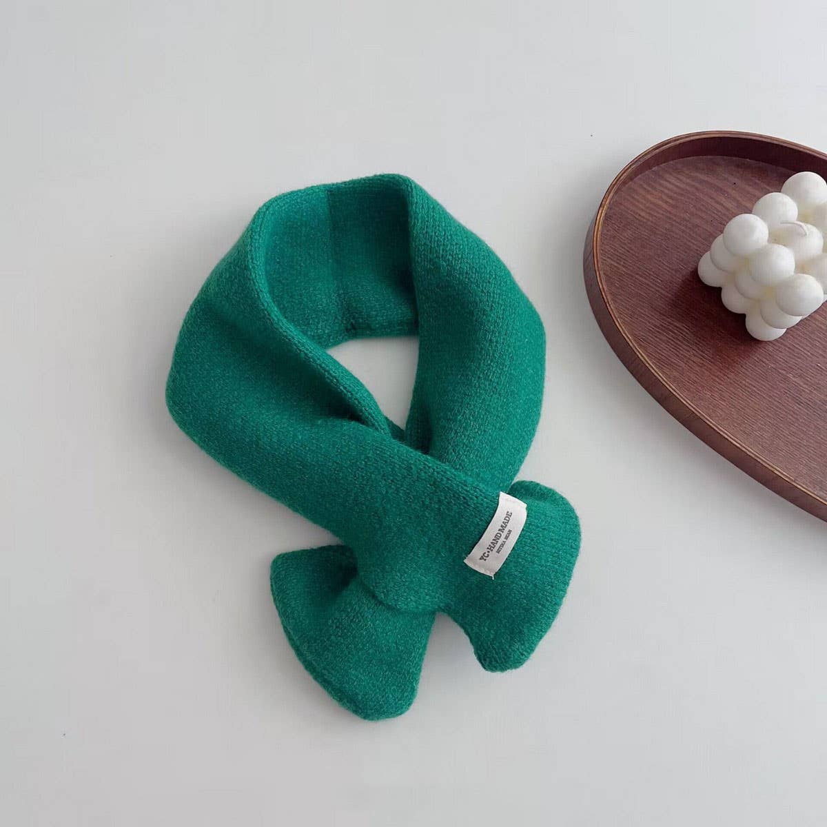 KIDS KNIT SCARF SOFT WARM CROSS NECK WARMER_CWASC2092