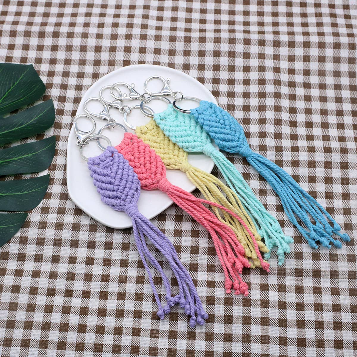 HANDCRAFTED BRAIDED KEY RING KEYCHAIN_CWMM1580