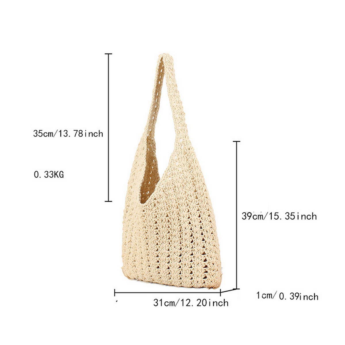 Ven Bag Mesh Hollow Shoulder Bag Beach Bag_Cwab4666