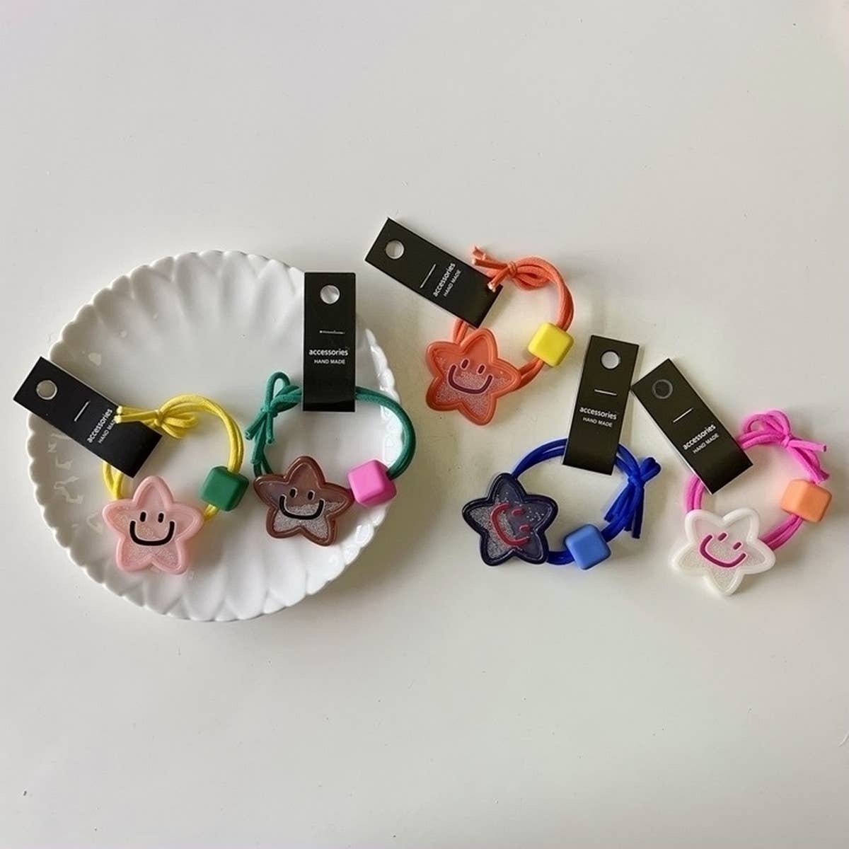 CHILDRENS CUTE STAR BOW HAIR TIE_CWAHA1831