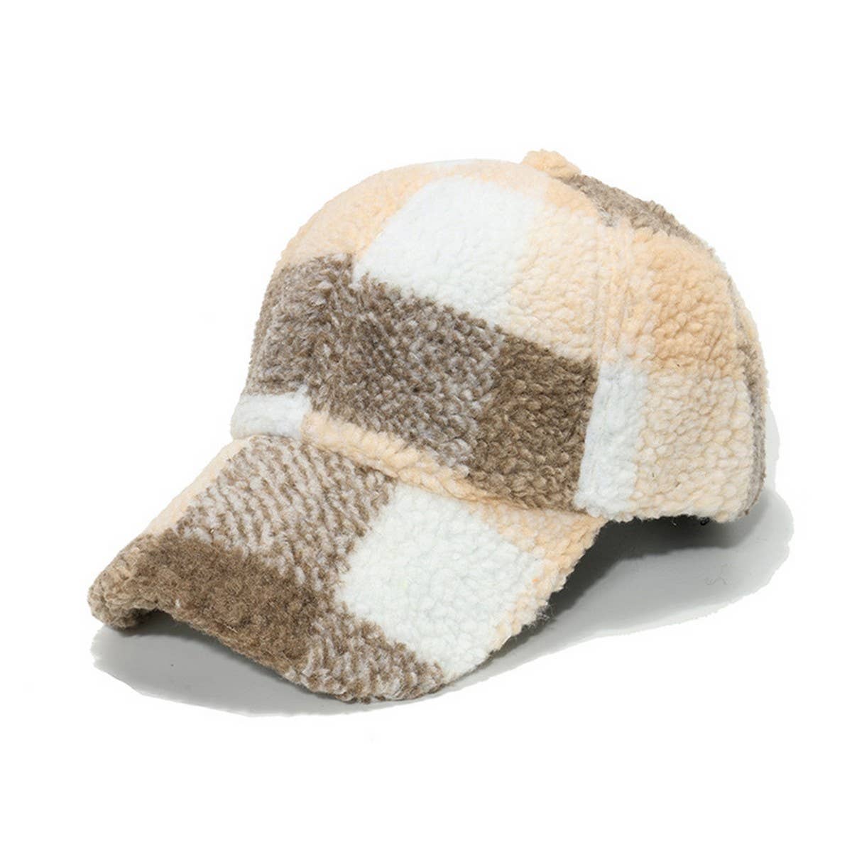 Wool Baseball Cap - Check C Ved Brim Cwah0728