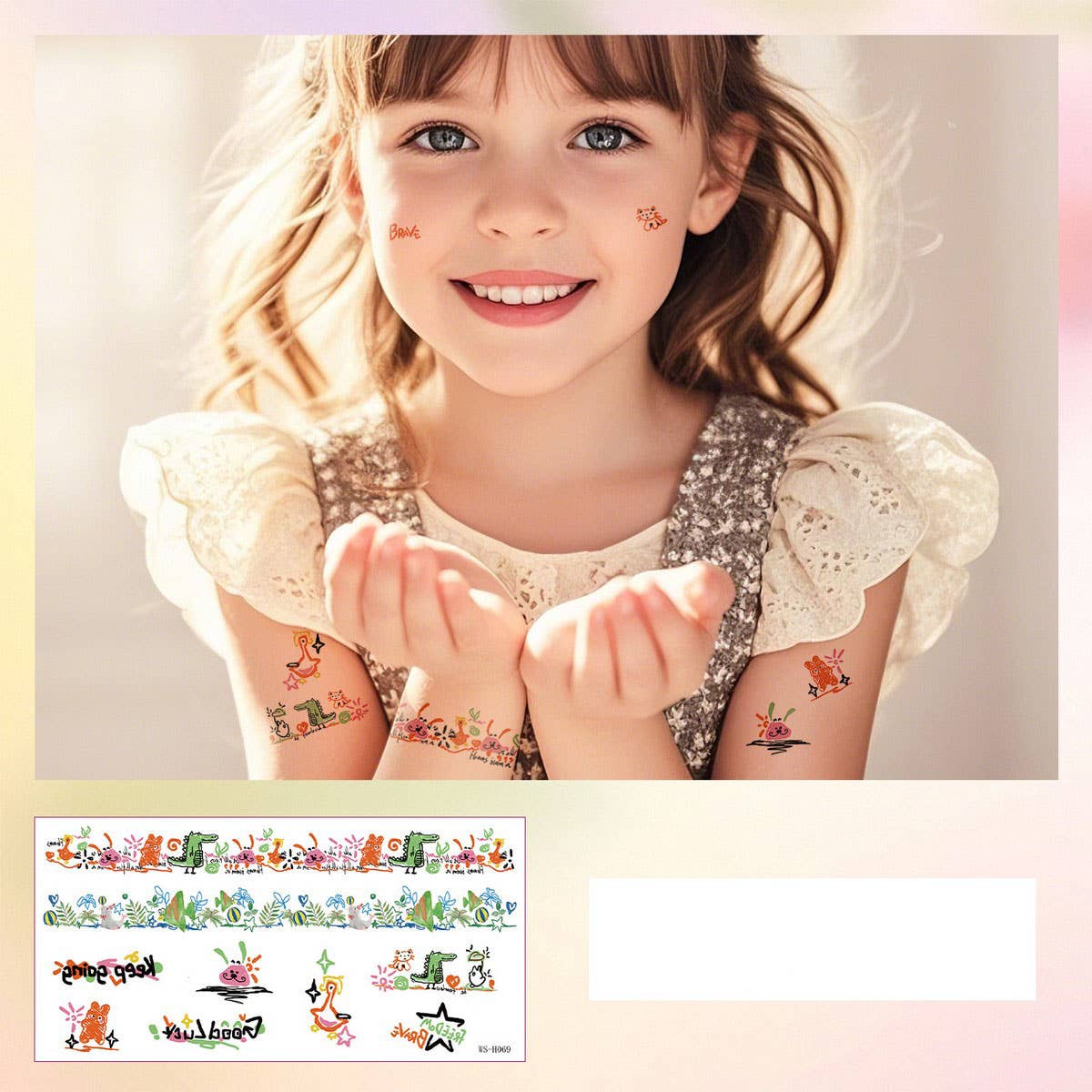 CUTE BAND TATTOO STICKERS WATERPROOF FOR ALL_CWMM8389