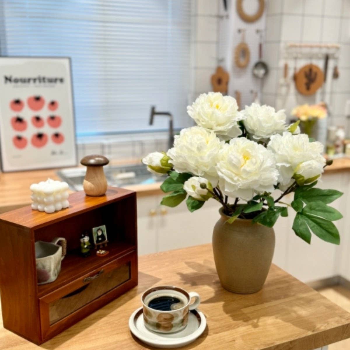 LONG STEM DOUBLE PEONY ARTIFICIAL FLOWER DECOR_CWMM6462