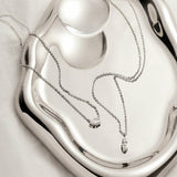 Zirconia Val Round Pendant Necklace_Cwmm5291